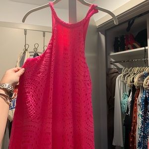 Lilly Pulitzer hot pink sleeveless dress